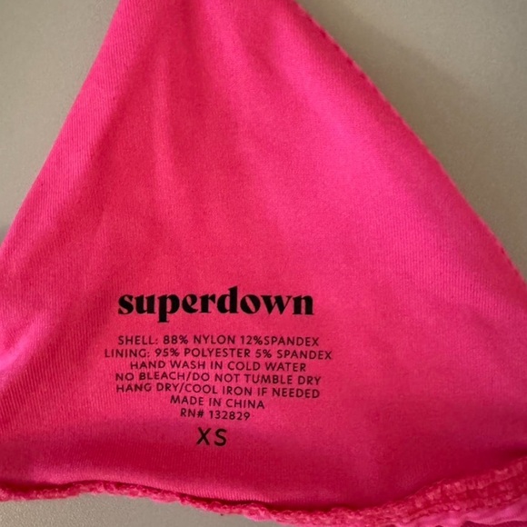 Vibrant Pink Triangle Bikini Top - Picture 3 of 3